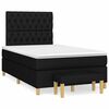 vidaXL Boxspring posteľ s matracom čierny 120x200 cm l&aacute;tka
