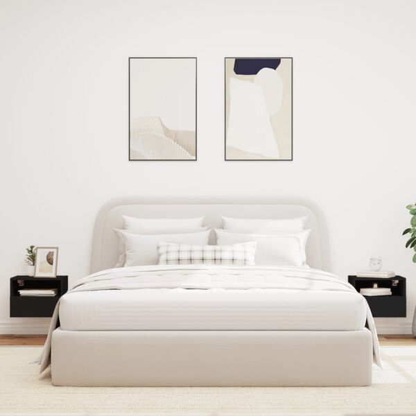 vidaXL TV n&aacute;stenn&eacute; skrinky 2 ks čierne 40x30x30 cm kompozitn&eacute; drevo