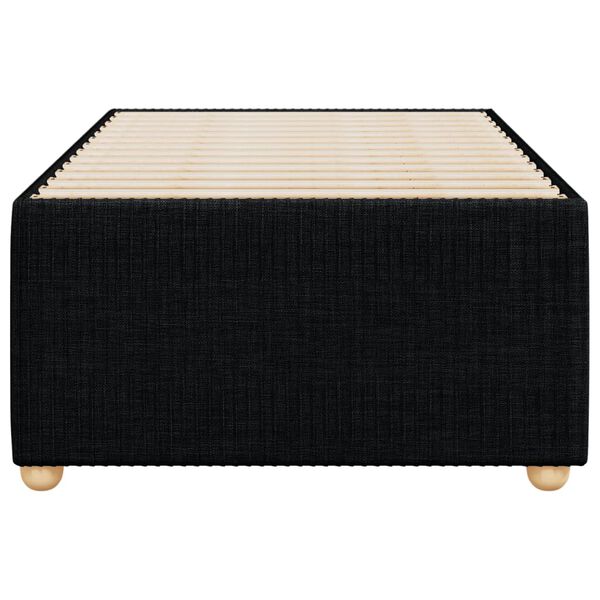 vidaXL Posteľný rám čierna jednolôžková látka