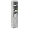 vidaXL Highboard Concrete Grey 37,5x35x180 cm Kon&scaron;trukčn&eacute; drevo