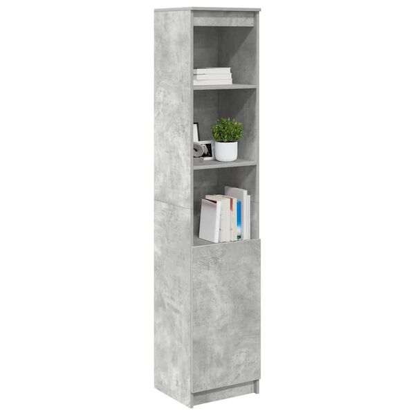vidaXL Highboard Concrete Grey 37,5x35x180 cm Kon&scaron;trukčn&eacute; drevo