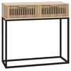 vidaXL Konzolov&yacute; stol&iacute;k 80x30x75 cm spracovan&eacute; drevo a železo
