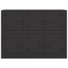 vidaXL Komoda čierna 99x39x73 cm oceľ