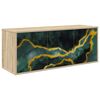 vidaXL N&aacute;stenn&yacute; TV kabinet WIJHE 102 x 33 x 40 cm Dub sonoma