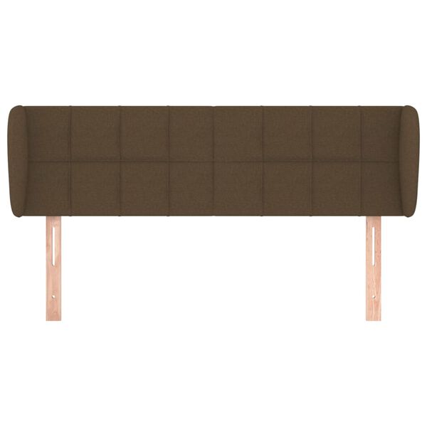 vidaXL Čelo postele so z&aacute;hybmi tmavohend&eacute; 147x23x78/88 cm l&aacute;tka