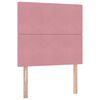 vidaXL Postel s &uacute;ložn&yacute;m prostorem a matrac&iacute; Ružov&aacute; 90 x 200 cm Zamat