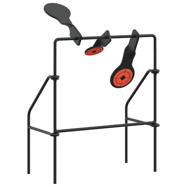 vidaXL Zresetovateľný terč Čierna 26 x 13 x 31 cm Oceľ
