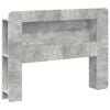 vidaXL Čelo postele skrinka Bet&oacute;novo siv&aacute; Kon&scaron;truovan&eacute; drevo