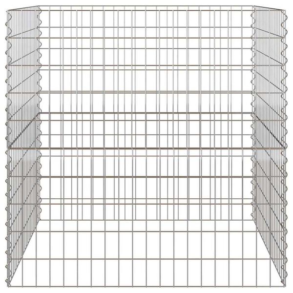 vidaXL &Scaron;tvorcov&yacute; kompost&eacute;r 100 x 100 x 100 cm Železo