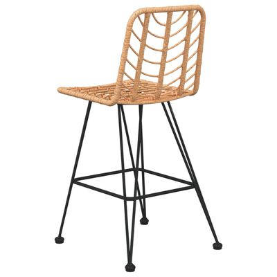 vidaXL Barové stoličky 2 ks 45x56x103,5 cm PE ratan a oceľ