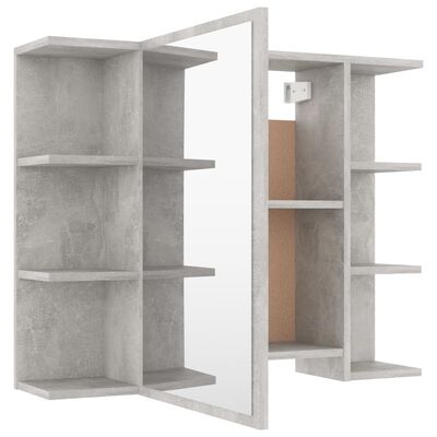vidaXL 3-dielna súprava kúpeľňového nábytku,betónovo sivá,drevotrieska
