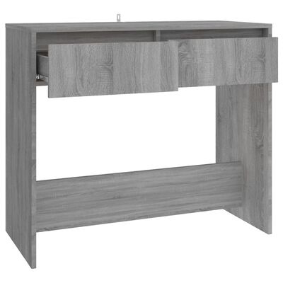 vidaXL Konzolový stolík sivý dub sonoma 89x41x76,5 cm drevotrieska