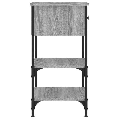 vidaXL Nočný stolík sivý sonoma 34x36x70 cm spracované drevo