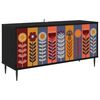 vidaXL TV skrinka ESSEN 102 x 33 x 51 cm Čierny dub Kompozitn&eacute; drevo