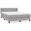 vidaXL Boxspring posteľ s matracom bledosiv&aacute; 140x200 cm l&aacute;tka