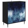 vidaXL Serv&iacute;rovacia skriňa RAALTE Čierny dub 69 x 33 x 76 cm