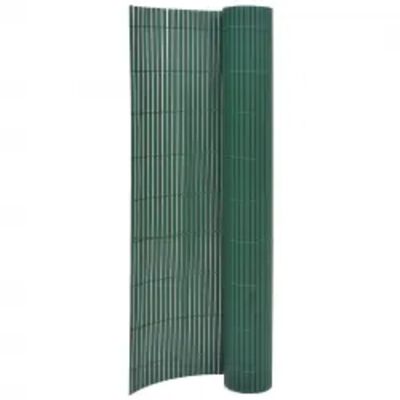 vidaXL Obojstranný záhradný plot 110x500 cm zelený