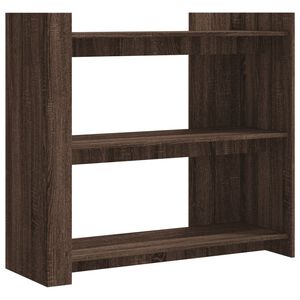vidaXL Konzolov&yacute; stol&iacute;k hned&yacute; dub 100x35x90 cm kompozitn&eacute; drevo