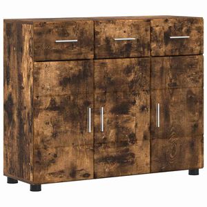 vidaXL Serv&iacute;rovacia skriňa FLORIN 88,5 x 30,5 x 73 cm Dymov&aacute; dub