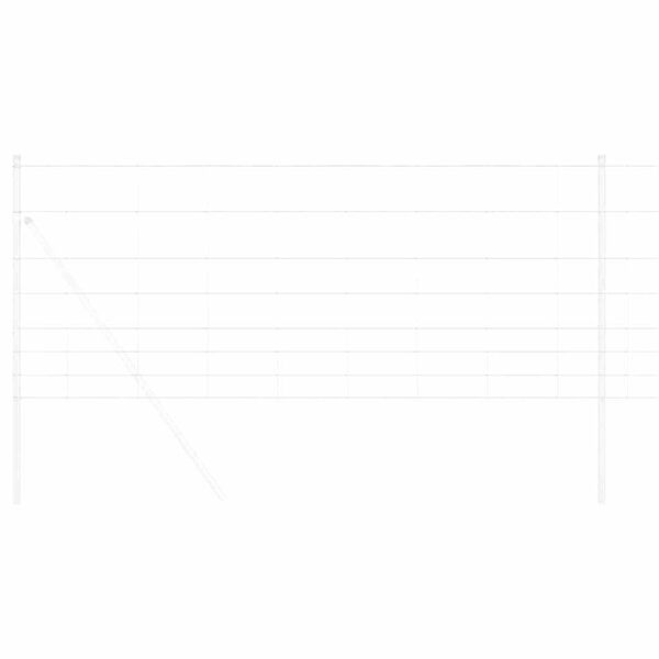 vidaXL Pastiersky plot Sivá 1 x 10 m Oceľ