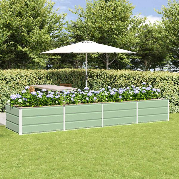 vidaXL Hrant&iacute;k Zelen&aacute; 320 x 80 x 45 cm Oceľ