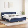 vidaXL Posteľn&yacute; r&aacute;m boxspring s matracom modr&yacute; 160x200 cm l&aacute;tka