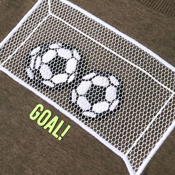 Detsk&eacute; tričko s dlh&yacute;mi ruk&aacute;vmi kaki modr&eacute; 92