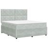vidaXL Posteľ boxspring s matracom Svetlosiv&aacute; 140 x 190 cm Zamat