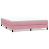 vidaXL Posteľn&yacute; r&aacute;m boxsping bez matracom ružov&yacute; 180x210 cm zamat