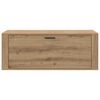 vidaXL Skriňa na topánky dub artisan 100 x 35 x 38 cm Kompozitné drevo