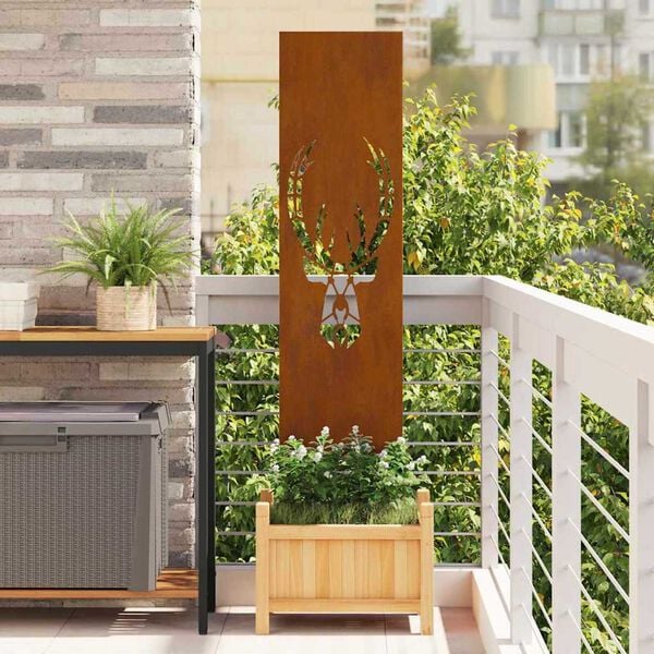 vidaXL Z&aacute;hradn&aacute; clona na s&uacute;kromie Zvieracia potlač Hrdzav&yacute; 32 x 140 cm