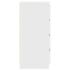 vidaXL Komoda biela 37,5x35x76 cm spracovan&eacute; drevo