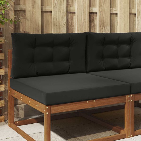 vidaXL Vank&uacute;&scaron; na vonkaj&scaron;iu pohovku 2 pcs Čierny Polyester