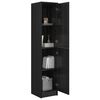 vidaXL Highboard Čierny dub 35 x 39 x 168 cm