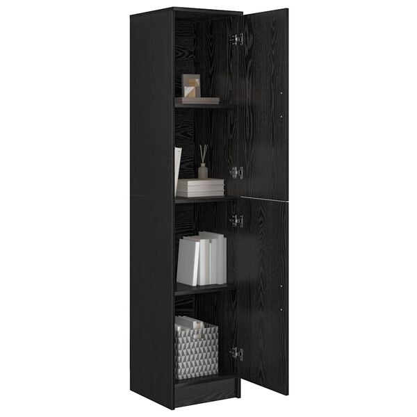 vidaXL Highboard Čierny dub 35 x 39 x 168 cm