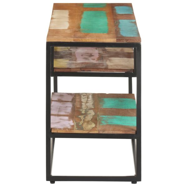 vidaXL TV skrinka 130x30x45 cm masívne recyklované drevo