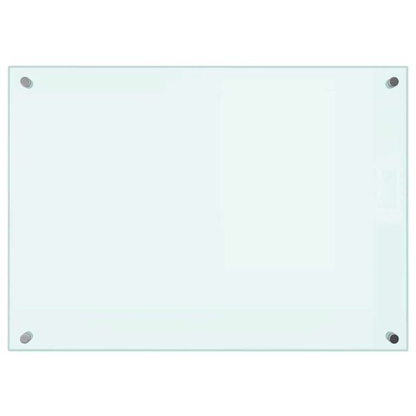 vidaXL Kuchynsk&aacute; z&aacute;stena, mliečna 70x50 cm, tvrden&eacute; sklo