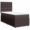 vidaXL Boxspring posteľ s matracom tmavohned&aacute; 100x200 cm l&aacute;tka