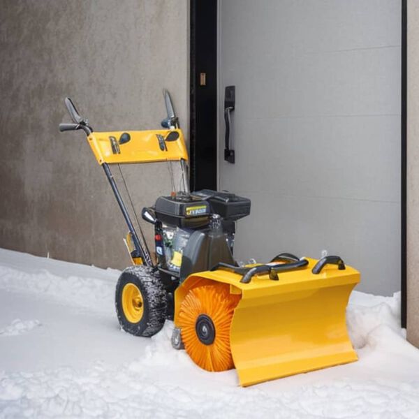 Multifunkčn&aacute; snehov&aacute; radlica/zametač, benz&iacute;nov&yacute; pohon 6,5HP