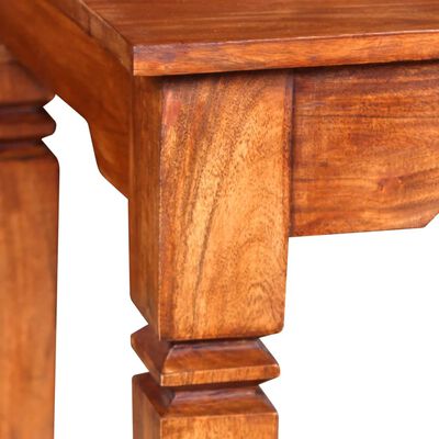vidaXL Konferenčný stolík, drevený masív 60x60x45 cm