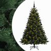vidaXL Umel&yacute; vianočn&yacute; stromček s vianočn&yacute;mi guľami 210 cm 300 LED