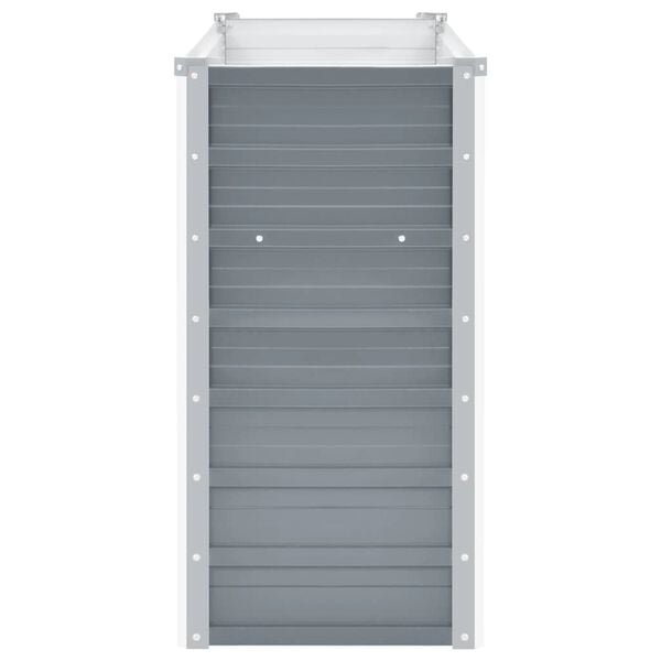 vidaXL Vyv&yacute;&scaron;en&yacute; z&aacute;hradn&yacute; z&aacute;hon, pozinkovan&aacute; oceľ 100x40x77 cm, siv&yacute;