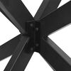 vidaXL Noha jedálenského stola v tvare pavúka, antracitová 120x68x(72-73) cm, oceľ