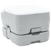 vidaXL Kempingov&eacute; WC &Scaron;ed&yacute; a biely 41,5 x 36,5 x 30 cm Polyetyl&eacute;n