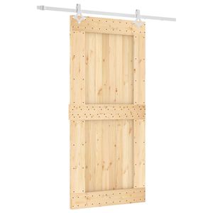 vidaXL Posuvn&eacute; dvere 95 x 210 cm Mas&iacute;vne borovicov&eacute; drevo (neupraven&eacute;)