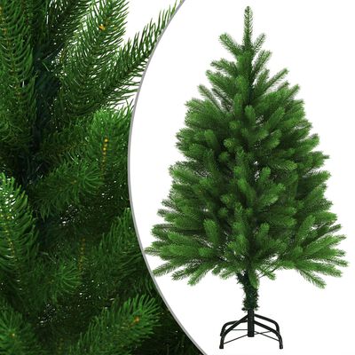 vidaXL Osvetlený umelý vianočný stromček 120 cm, zelený