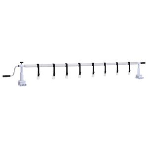 vidaXL Navijak na baz&eacute;nov&uacute; plachtu s plastovou z&aacute;kladňou