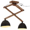 vidaXL Z&aacute;vesn&aacute; lampa 25 W čierna 29x18x85 cm E27