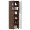 vidaXL Highboard FLORIN Hned&yacute; dub 60 x 35 x 182 cm Kompozitn&eacute; drevo