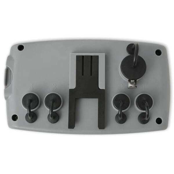 vidaXL Automatický časovač zavlažovania so 4 stanicami a senzorom vlhkosti 3 V